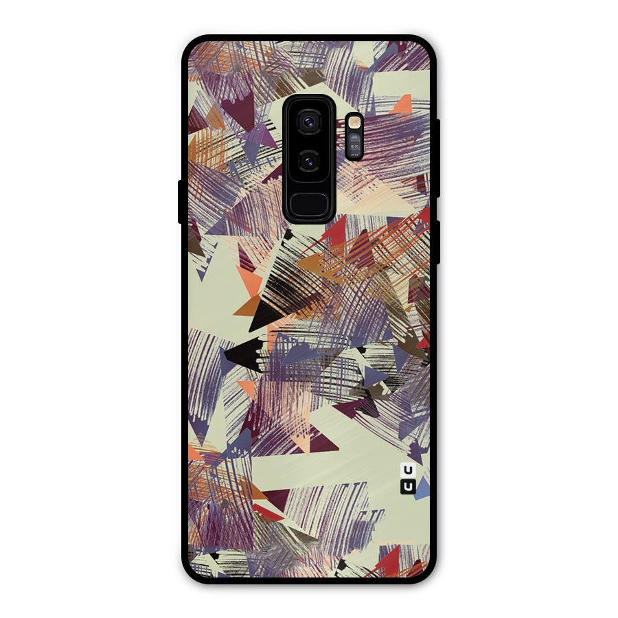 Abstract Sketch Metal Back Case for Galaxy S9 Plus