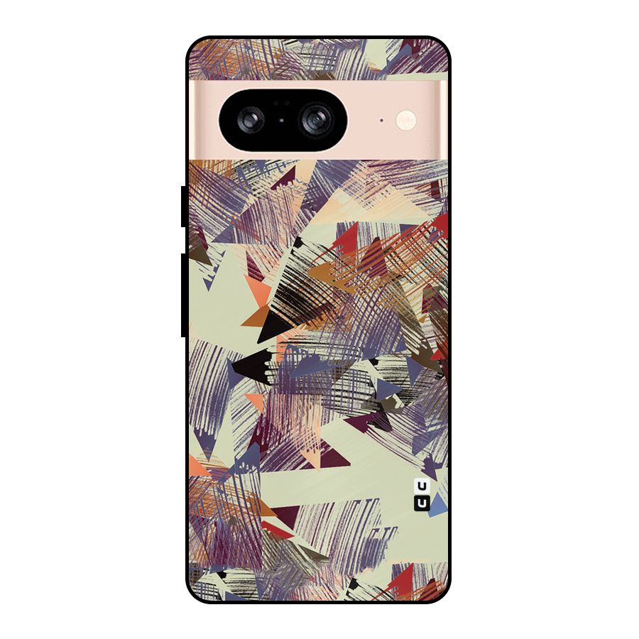 Abstract Sketch Metal Back Case for Google Pixel 8