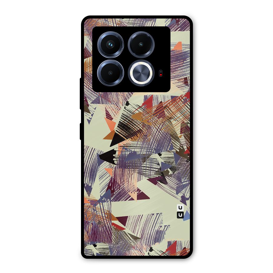 Abstract Sketch Metal Back Case for Infinix Note 40 5G