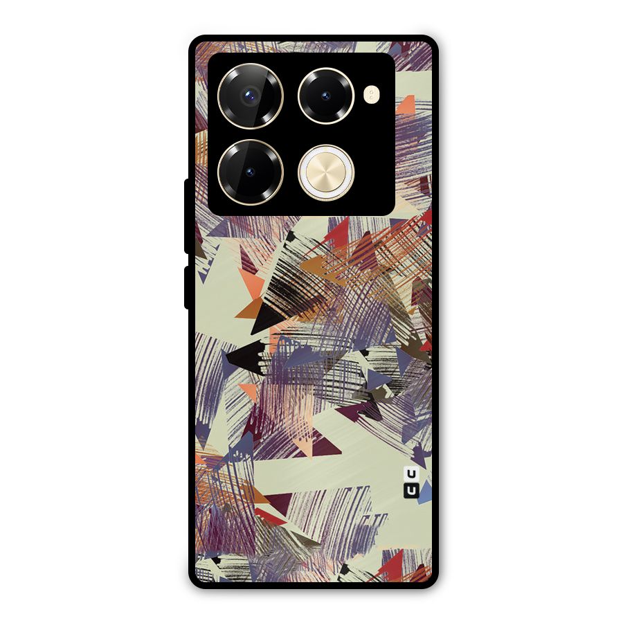 Abstract Sketch Metal Back Case for Infinix Note 40 Pro