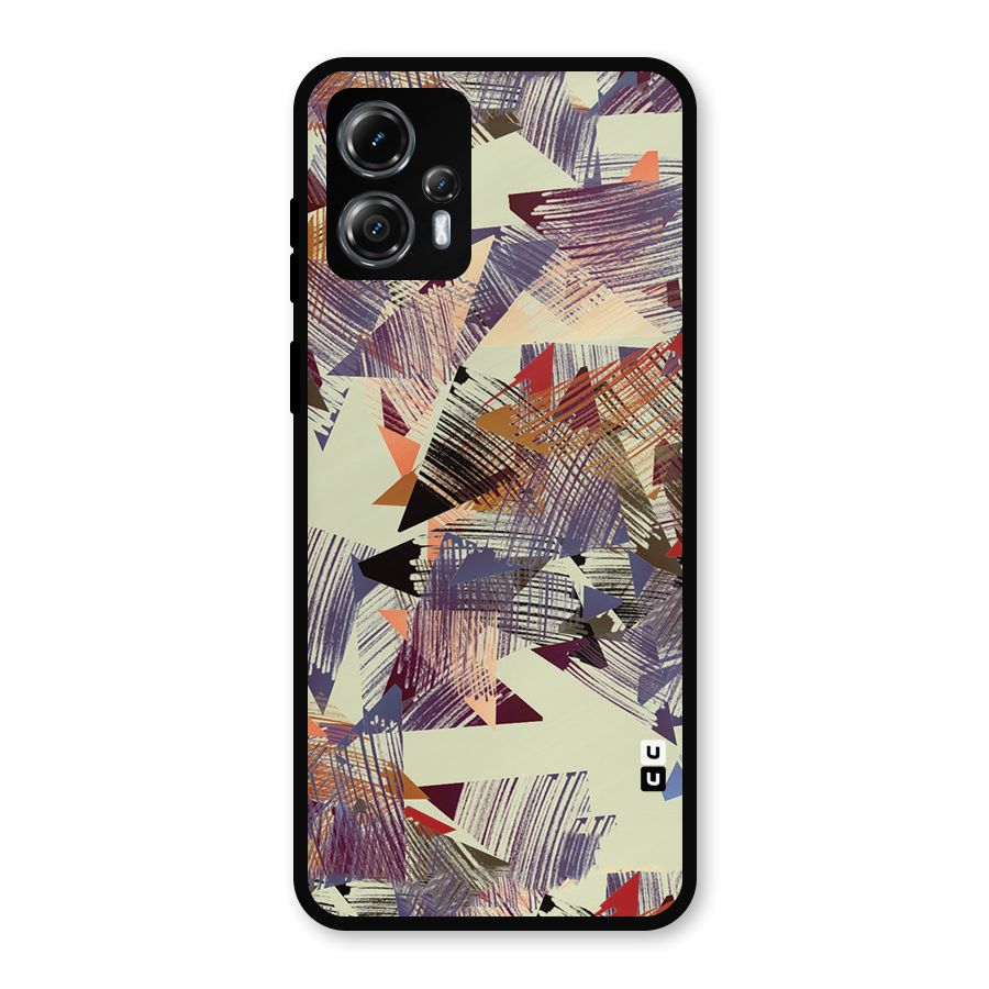 Abstract Sketch Metal Back Case for Moto G13