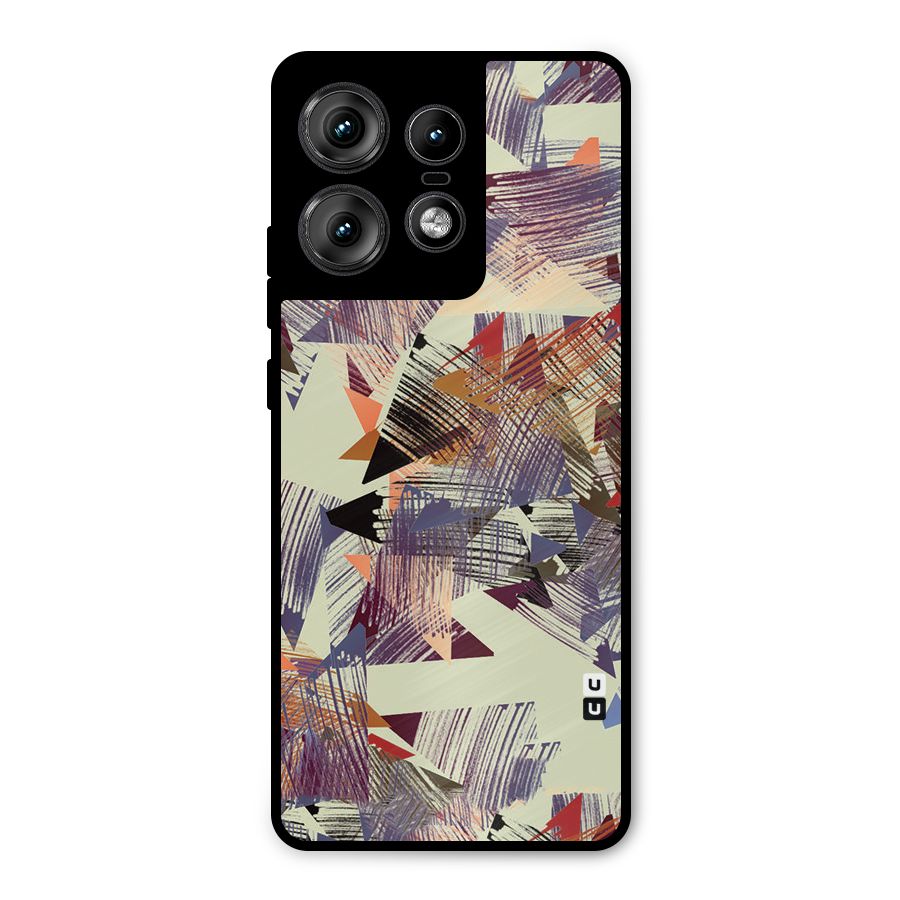 Abstract Sketch Metal Back Case for Motorola Edge 50 Pro