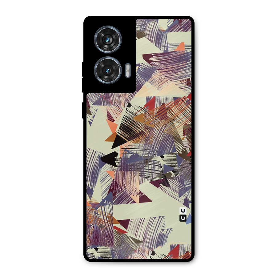 Abstract Sketch Metal Back Case for Motorola G96