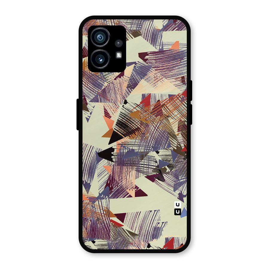 Abstract Sketch Metal Back Case for Nothing Phone 1