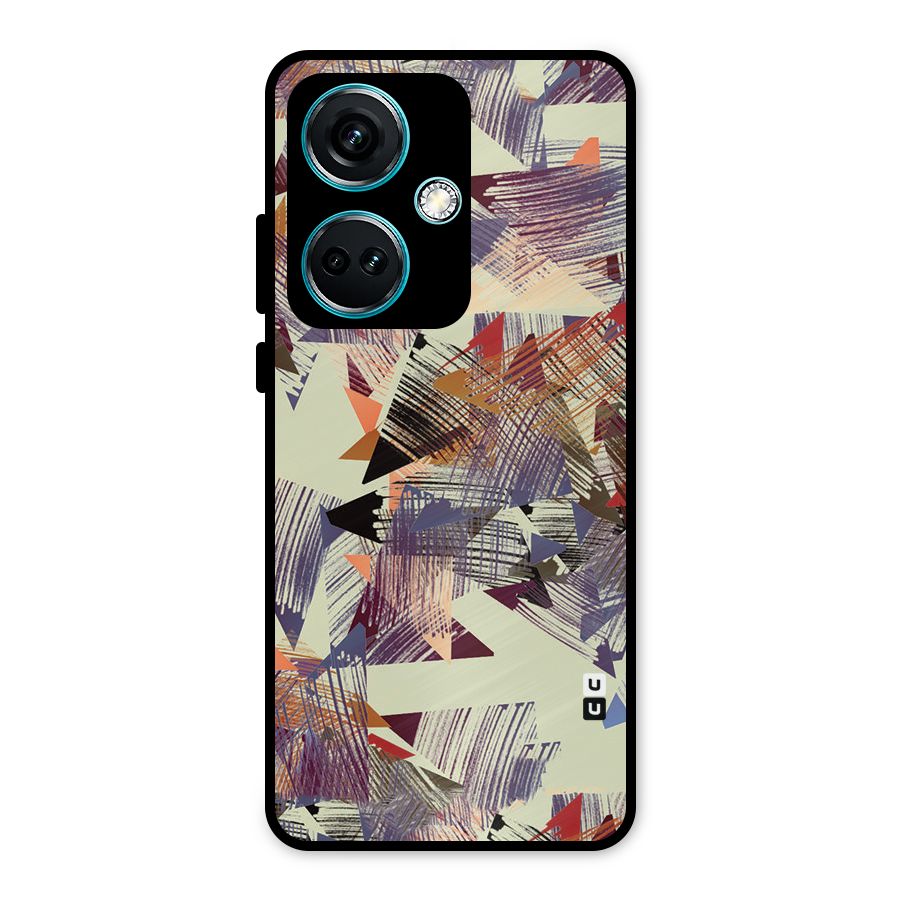 Abstract Sketch Metal Back Case for OnePlus Nord CE 3 5G