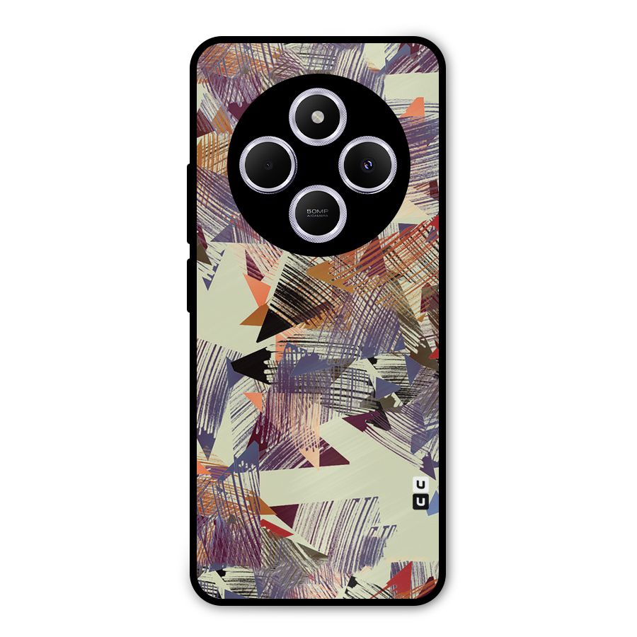 Abstract Sketch Metal Back Case for Poco C75 5G