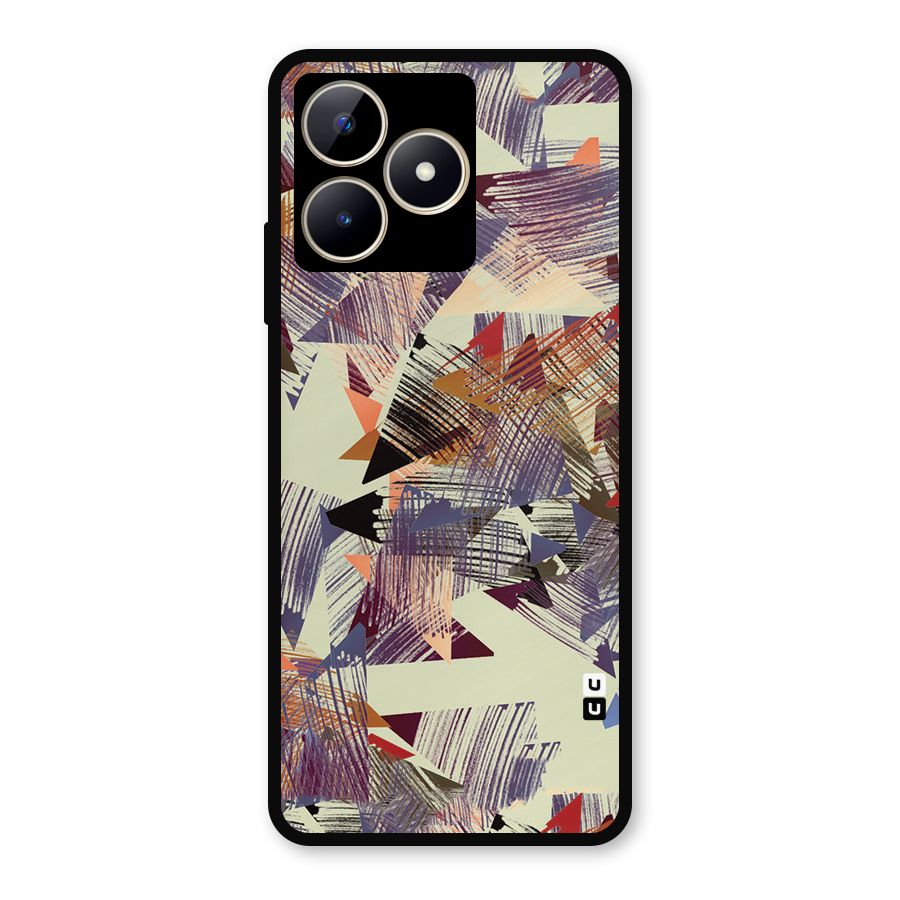 Abstract Sketch Metal Back Case for Realme C53