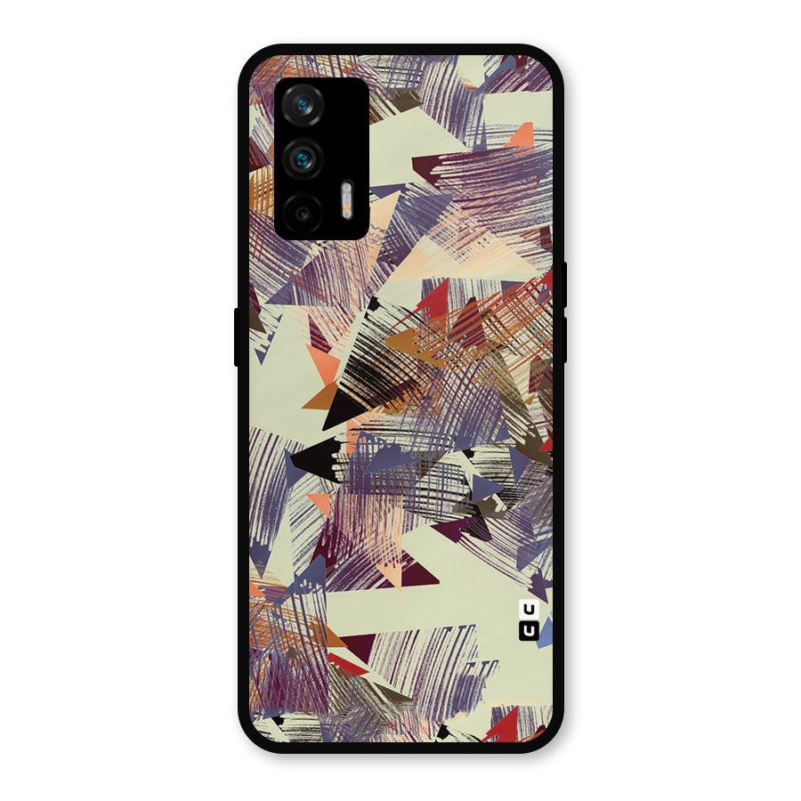 Abstract Sketch Metal Back Case for Realme GT 5G