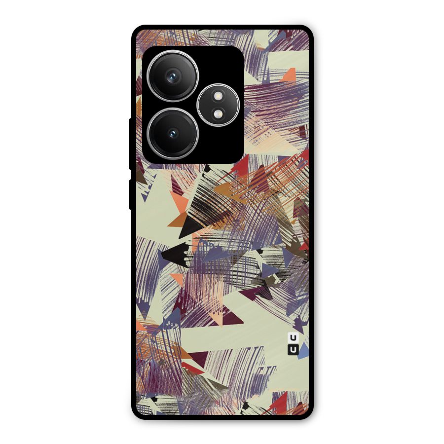 Abstract Sketch Metal Back Case for Realme GT 6T