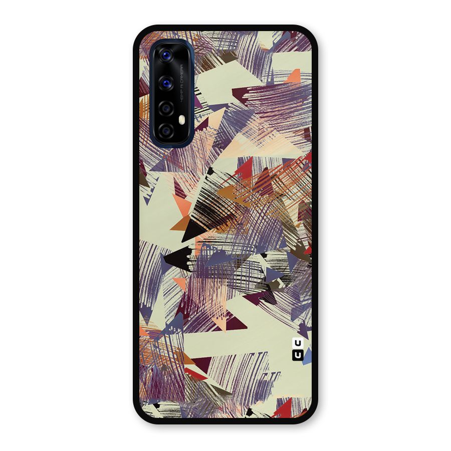 Abstract Sketch Metal Back Case for Realme Narzo 20 Pro
