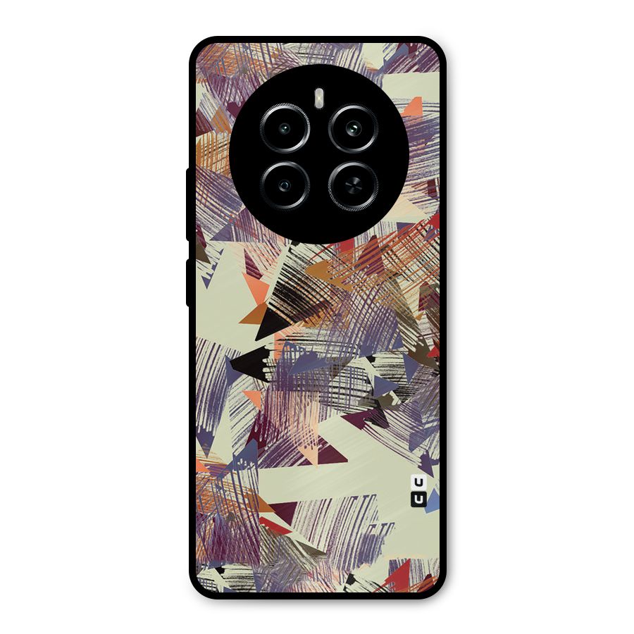 Abstract Sketch Metal Back Case for Realme P1
