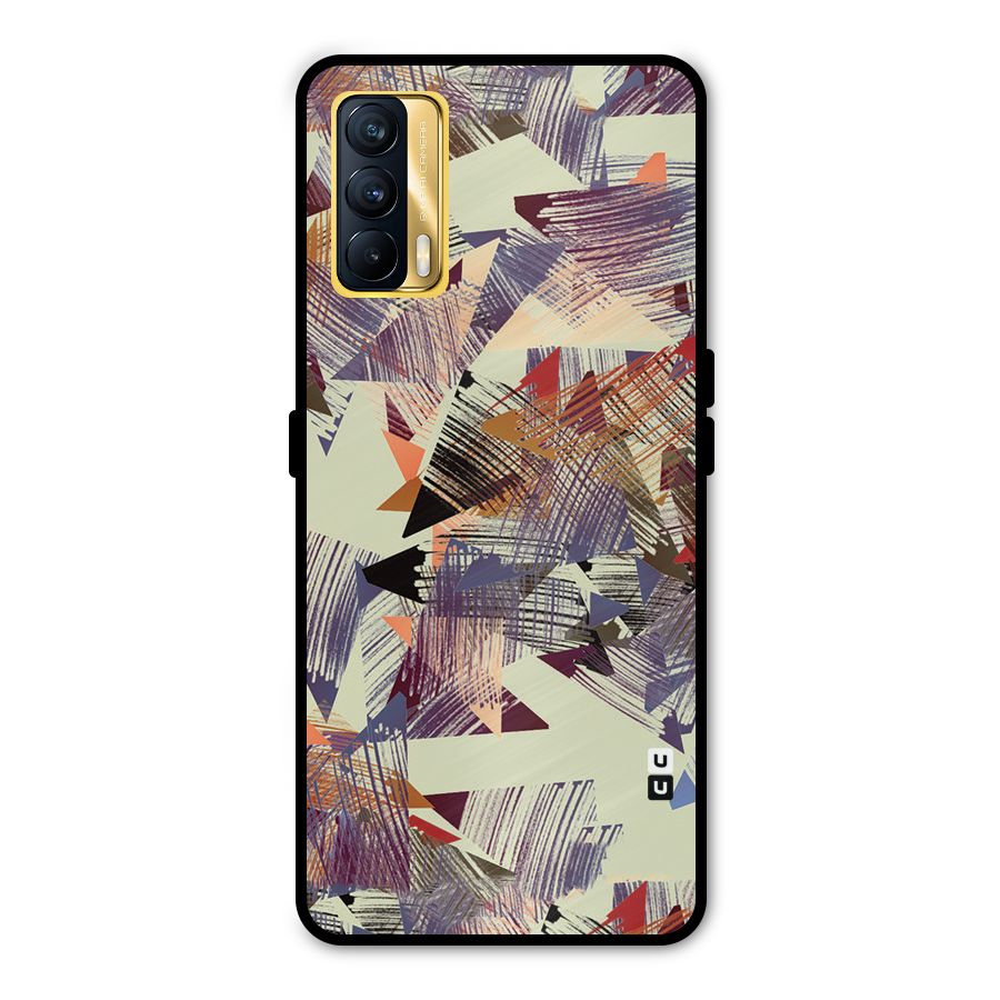 Abstract Sketch Metal Back Case for Realme X7