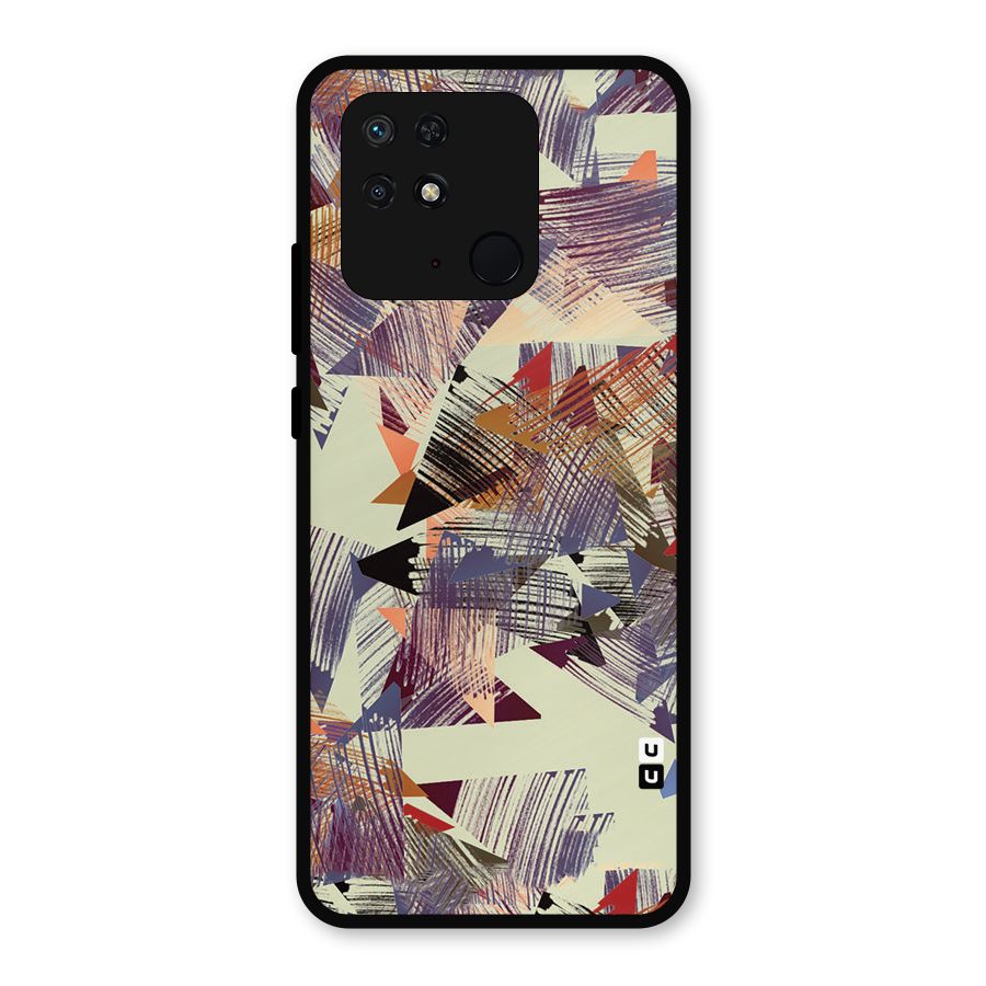 Abstract Sketch Metal Back Case for Redmi 10 Power
