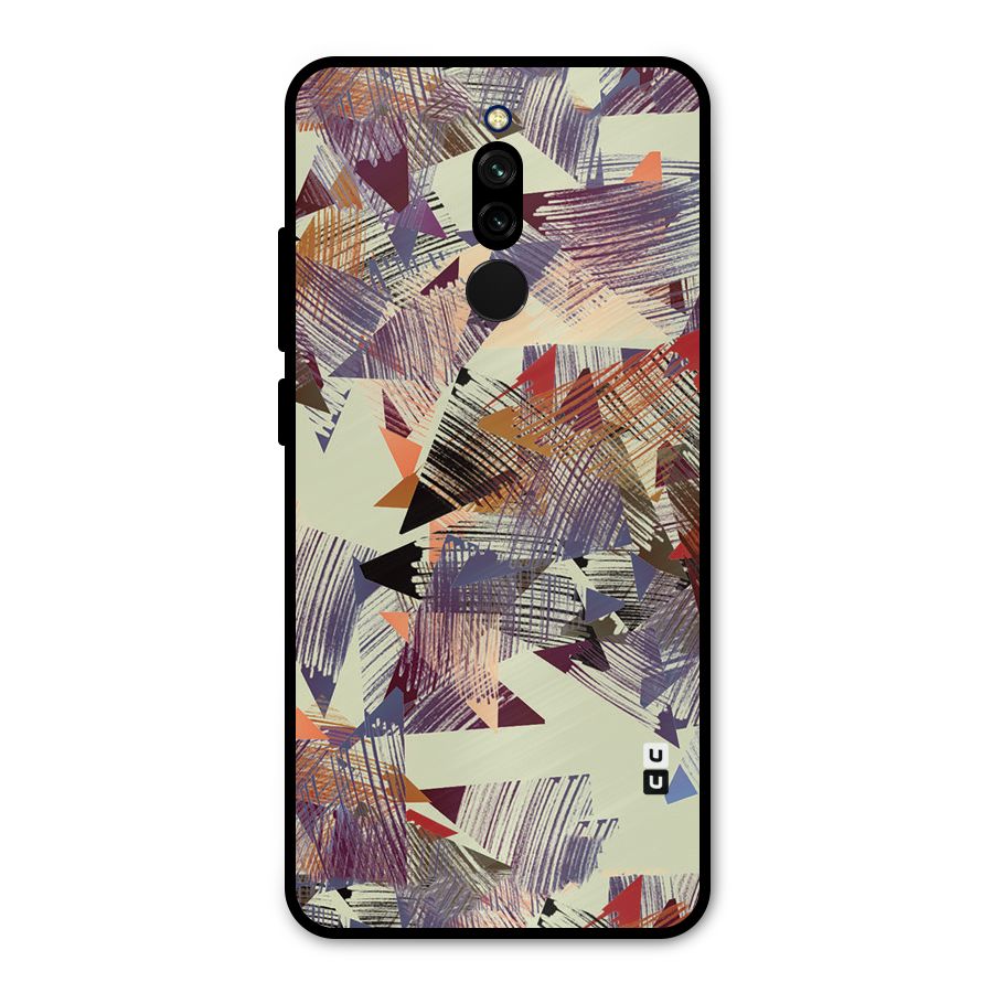 Abstract Sketch Metal Back Case for Redmi 8