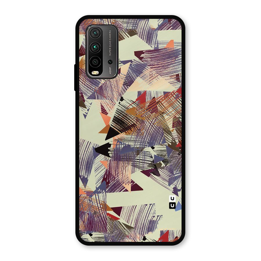 Abstract Sketch Metal Back Case for Redmi 9 Power