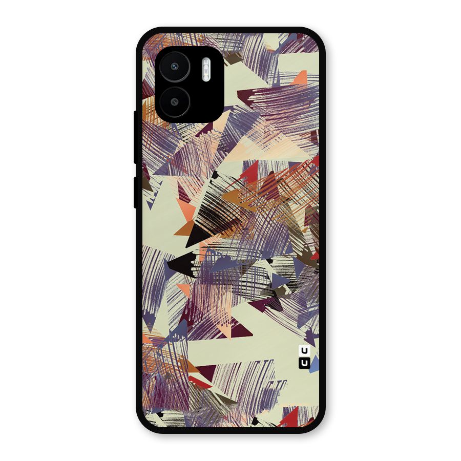 Abstract Sketch Metal Back Case for Redmi A1