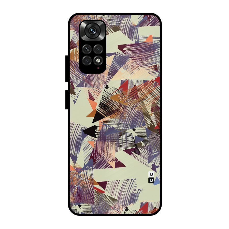 Abstract Sketch Metal Back Case for Redmi Note 11 Pro Plus 5G