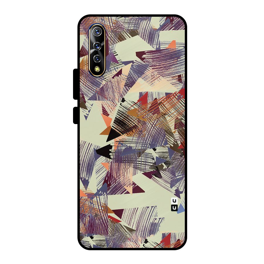 Abstract Sketch Metal Back Case for Vivo S1