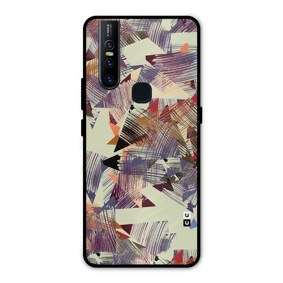 Abstract Sketch Metal Back Case for Vivo V15