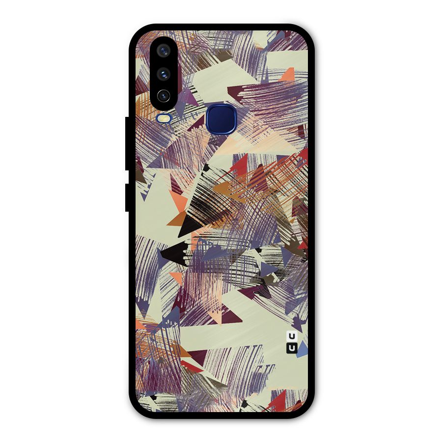 Abstract Sketch Metal Back Case for Vivo V17
