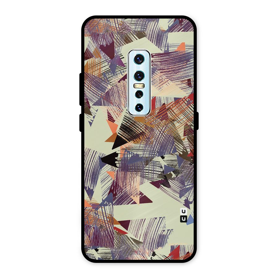 Abstract Sketch Metal Back Case for Vivo V17 Pro