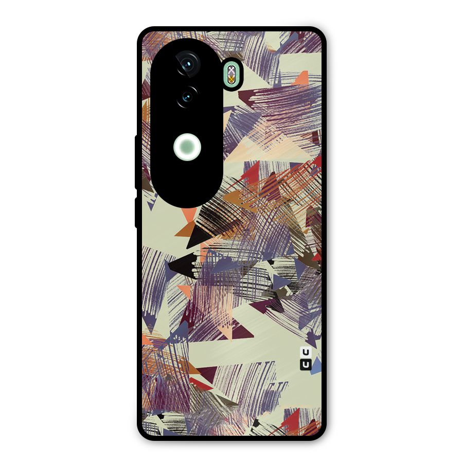 Abstract Sketch Metal Back Case for Vivo V40e