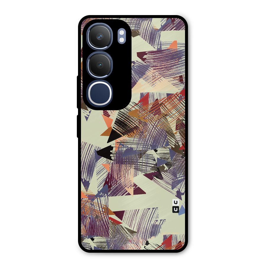 Abstract Sketch Metal Back Case for Vivo Y29
