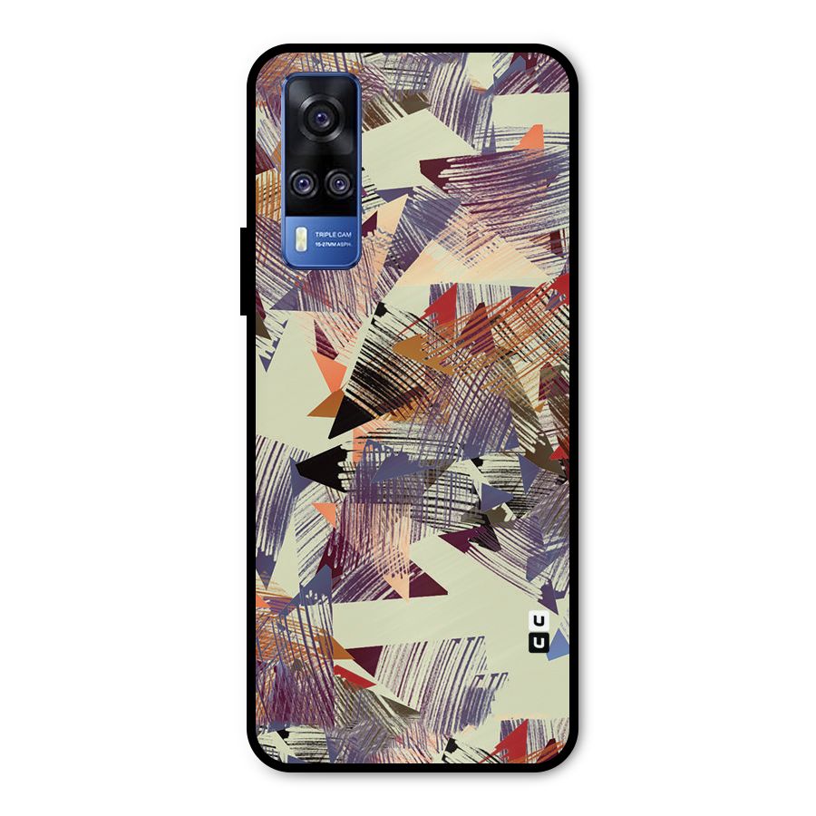 Abstract Sketch Metal Back Case for Vivo Y31