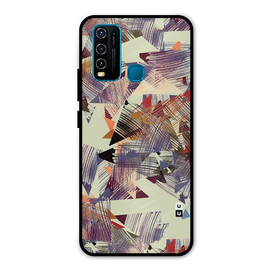 Abstract Sketch Metal Back Case for Vivo Y50