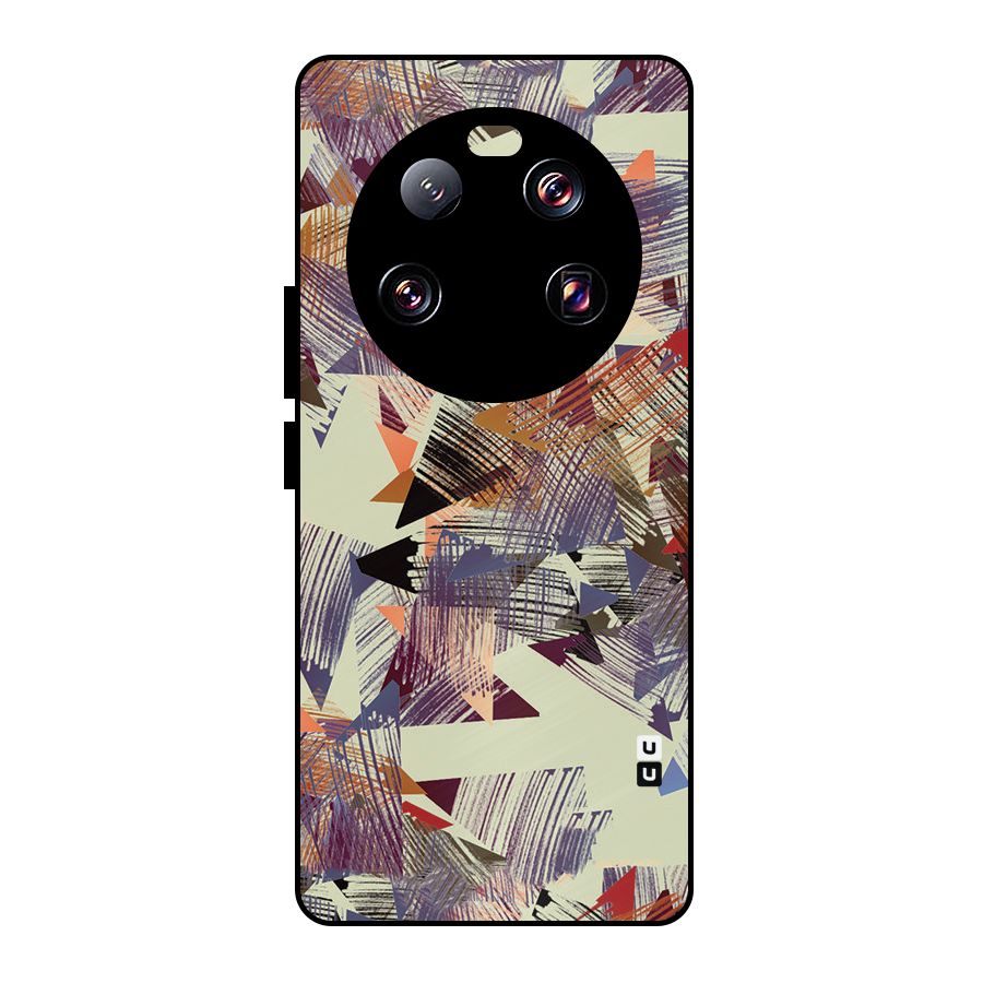 Abstract Sketch Metal Back Case for Xiaomi 13 Ultra