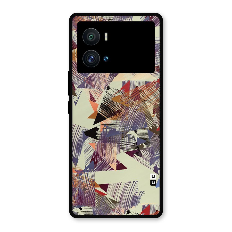 Abstract Sketch Metal Back Case for iQOO 9 Pro