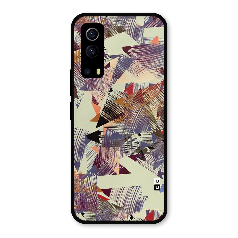Abstract Sketch Metal Back Case for iQOO Z3