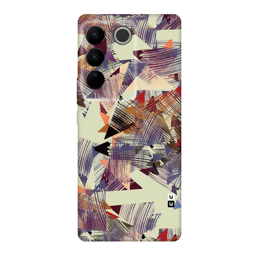 Abstract Sketch Original Polycarbonate Back Case for Vivo V27