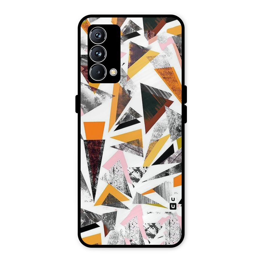 Abstract Sketchy Triangles Metal Back Case for Realme GT Master Edition