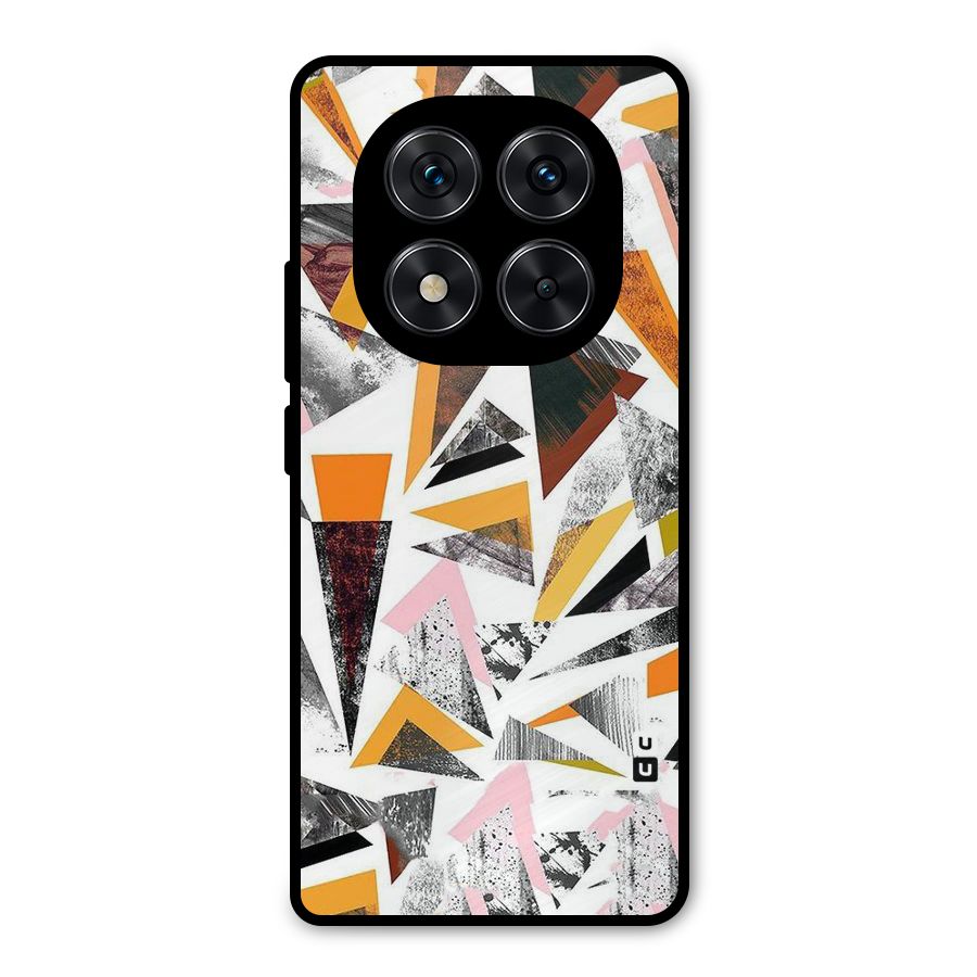 Abstract Sketchy Triangles Metal Back Case for Redmi Note 14 Pro 5G