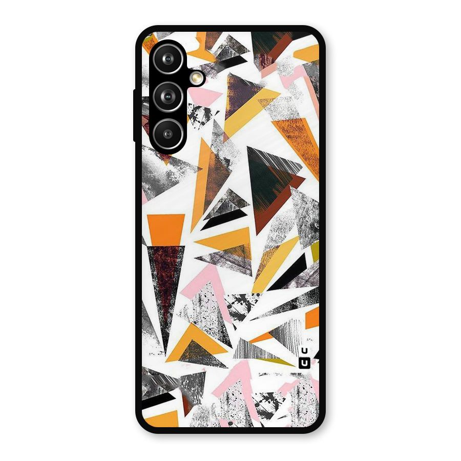 Abstract Sketchy Triangles Metal Back Case for Samsung Galaxy M54