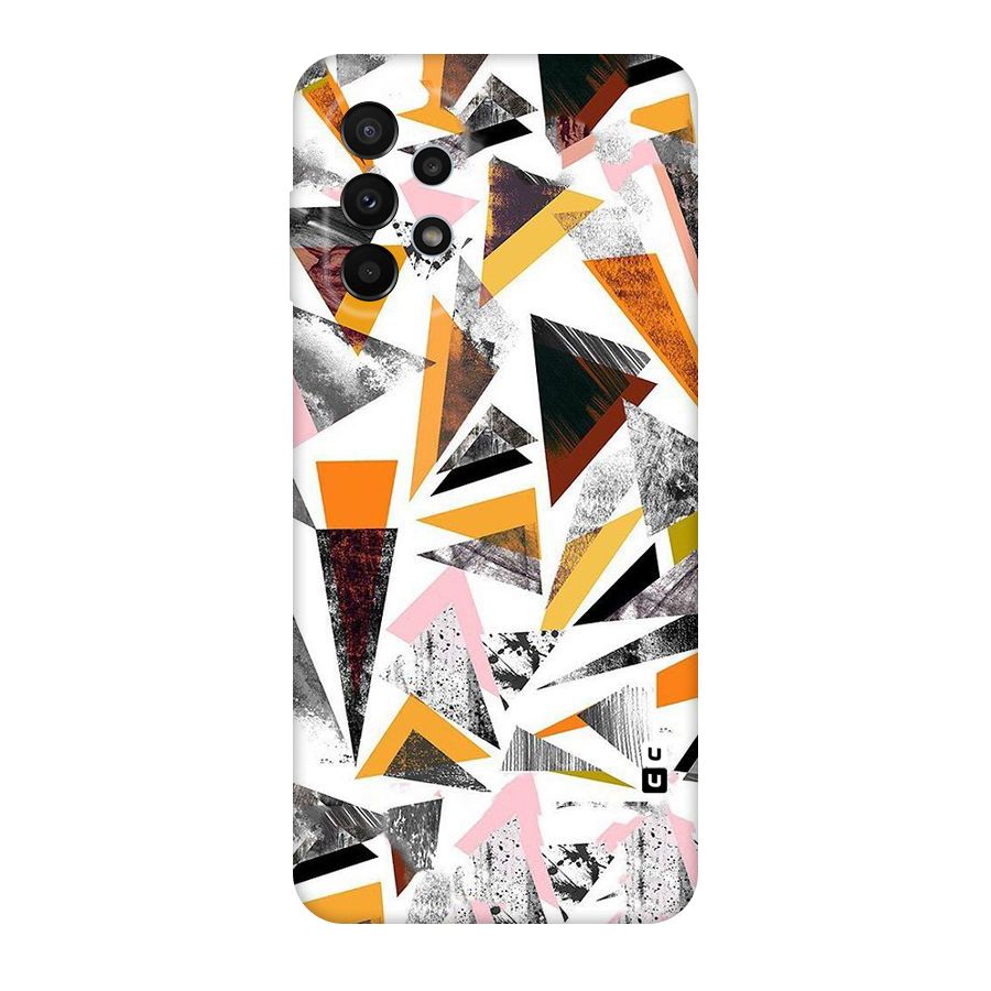 Abstract Sketchy Triangles Original Polycarbonate Back Case for Galaxy A23