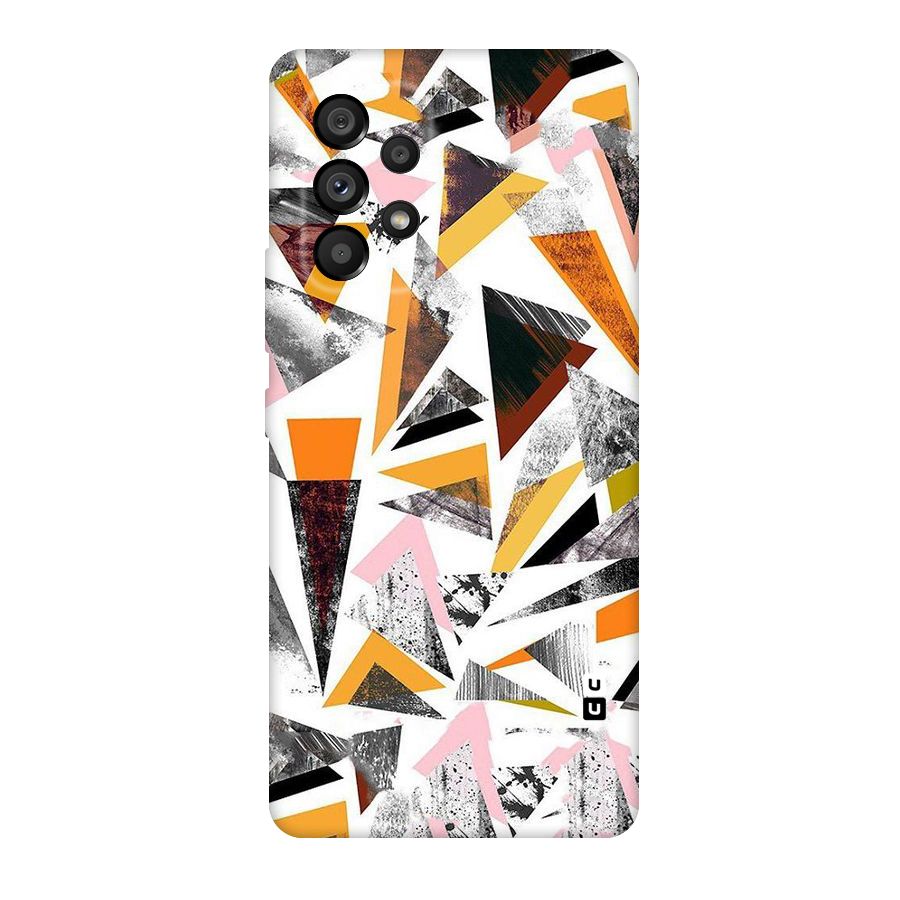 Abstract Sketchy Triangles Original Polycarbonate Back Case for Galaxy A53 5G