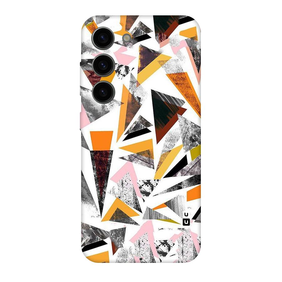 Abstract Sketchy Triangles Original Polycarbonate Back Case for Galaxy S23