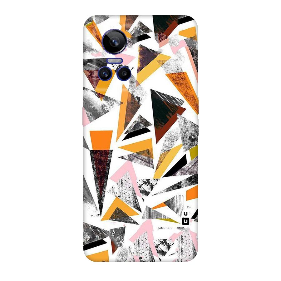 Abstract Sketchy Triangles Original Polycarbonate Back Case for Realme GT Neo 3