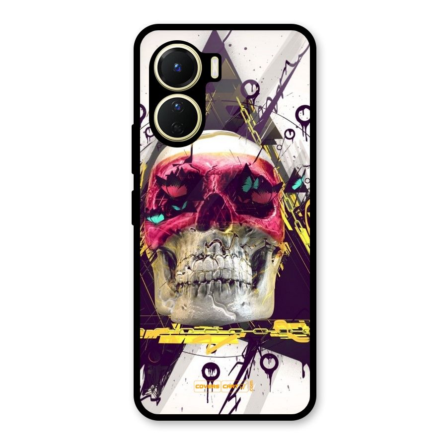 Abstract Skull Glass Back Case for Vivo Y56