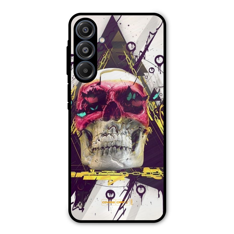 Abstract Skull Metal Back Case for Galaxy A16 5G