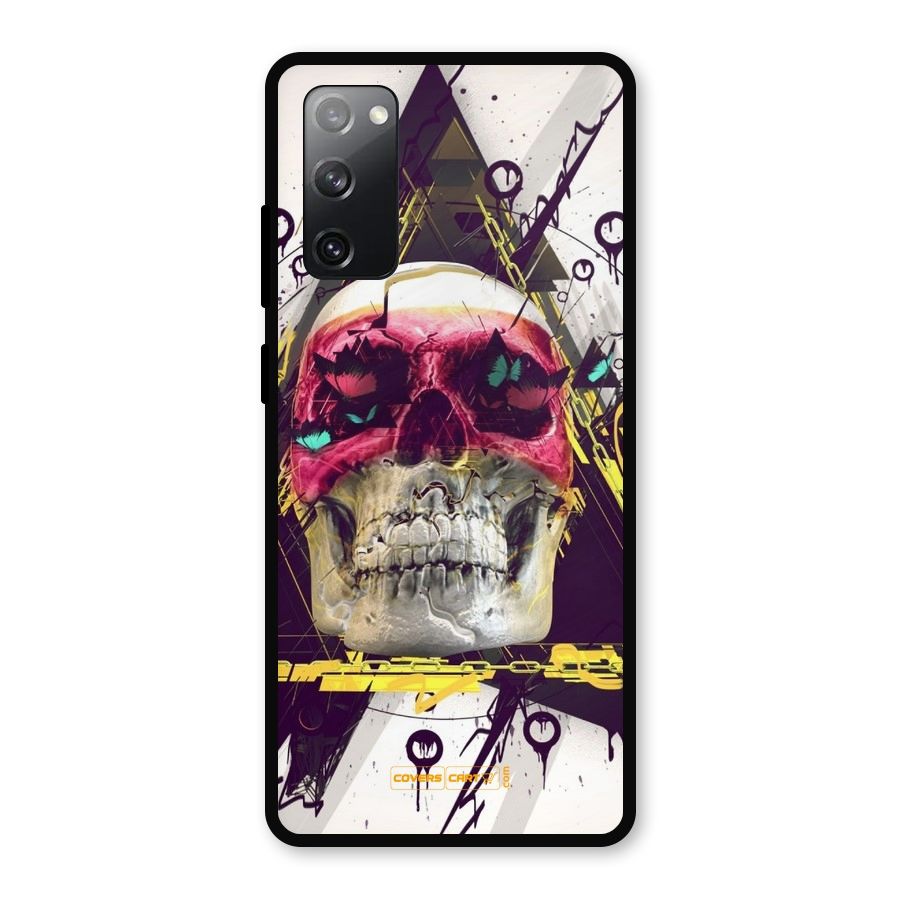 Abstract Skull Metal Back Case for Galaxy S20 FE 5G