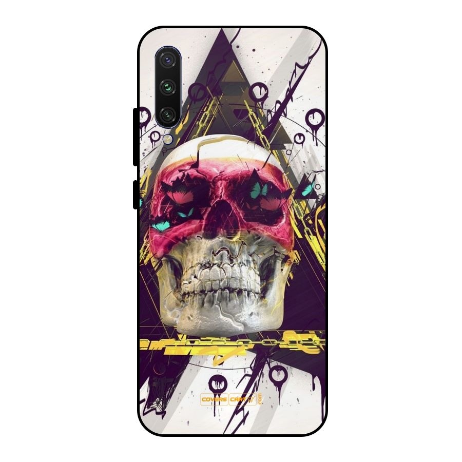 Abstract Skull Metal Back Case for Mi A3