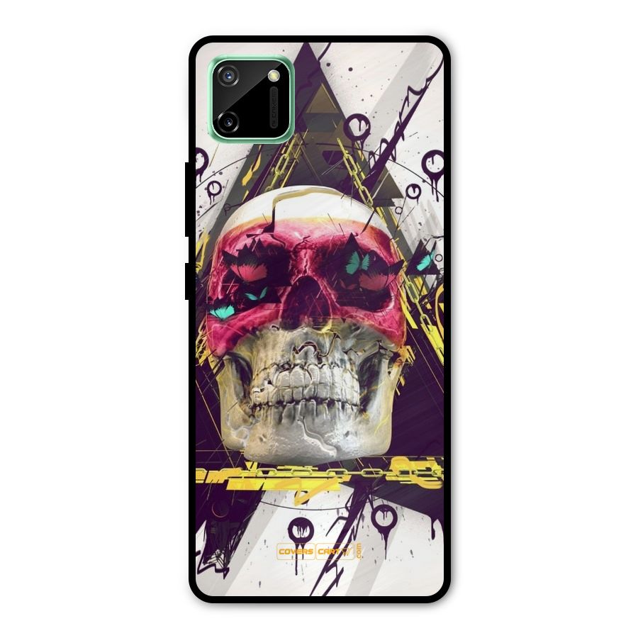 Abstract Skull Metal Back Case for Realme C11