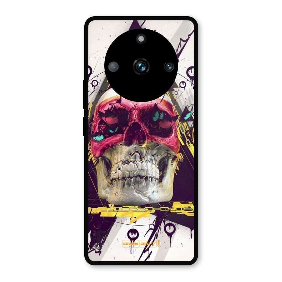 Abstract Skull Metal Back Case for Realme Narzo 60 Pro
