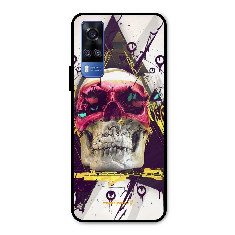 Abstract Skull Metal Back Case for Vivo Y31