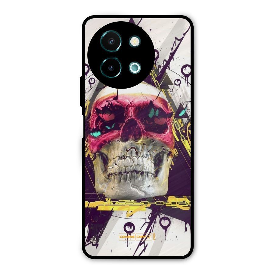 Abstract Skull Metal Back Case for Vivo Y58