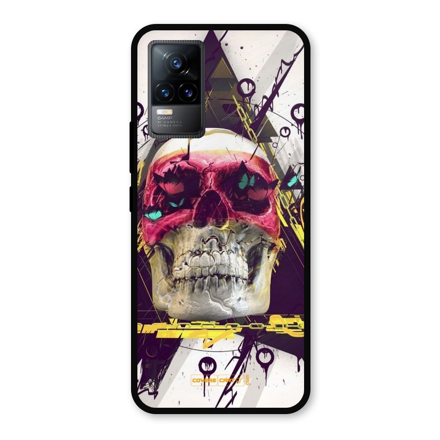 Abstract Skull Metal Back Case for Vivo Y73