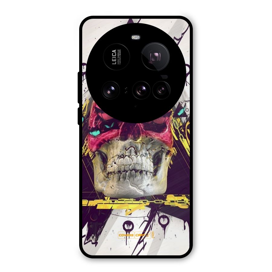 Abstract Skull Metal Back Case for Xiaomi 15 Ultra